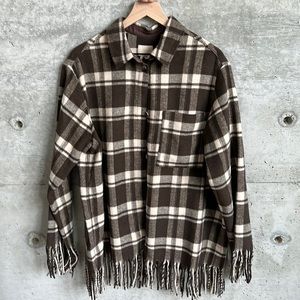 H&M plaid button up